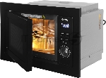 Встраиваемая микроволновая печь Domfy DM2540BW BG черный, 25 л, 900 Вт, переключатели - кнопки, поворотный механизм, вид 15
