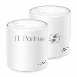 Бесшовный Mesh роутер TP-Link Deco X50(2-Pack) AX3000 10/100/1000BASE-TX