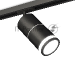 Светильник Ambrella light XT7402012 SBK/PSL/FR черный песок/серебро полированное/белый матовый MR16 GU5.3