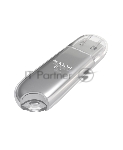 Флешка USB Maxvi P1 (FD8GBUSB20C10P1 silver), 8Gb, USB 2.0, R/W 12/5, серебристый