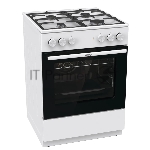 Плита комбинированная Gorenje GK6A40WFFM белый, конфорок 4 шт, духовка 71 л, 60 см x 85 см x 60 см, вид 2