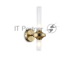 Настенный светильник Ambrella light LH55362/2 BS/CL латунь/прозрачный G9/2 max 30W 150*100*320