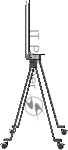 Стойка для телевизора Ultramounts UM311B черный 43"-65" макс.40кг напольный, вид 9