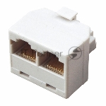 Компьютерный двойник Rexant RJ-45(8P-8C) (штекер - 2 гнезда)