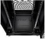Шкаф серверный напольный Cabeus ND-05C-47U80/100-BK IP20, 47U, 2277х800х1000 мм (ВхШхГ), дверь: перфорация, боковая панель: сплошная, разборный, чёрный, вид 4