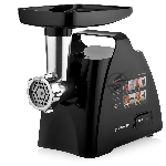 Мясорубка электрическая BRAYER BR1606 черный, 1800 Вт, 2.0 кг/мин, реверс, защита от перегрузки, насадки - 5