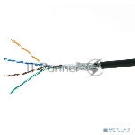 Кабель Cablexpert, SFTP5e, 4 пары, 0.51 мм, медь, однож., экран, оплётка, 305 м, для внешней прокладки, Fluke Test, черный