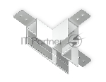 GL1035 WH белый коннектор T-образный для накладного шинопровода Magnetic 220V 105*75*52