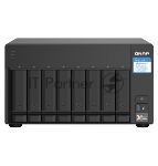 Сетевое хранилище без дисков SMB QNAP TS-832PX-4G 8-Bay NAS, AL324 64-bit quad-core 1.7GHz, 4Gb DDR4 SO-DIMM RAM (up to 1x16 Gb), 8 x 3.5"/2.5" drive slots, 2 x 10GbE SFP+ LAN, 2 x 2.5 GbE LAN, 3 x USB 3.2, PCIe slotGen.2 x 2, 3xUSB 3.2