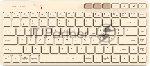 Клавиатура беспроводная A4Tech Fstyler FBK26C AS, USB, Bluetooth/Радиоканал, бежевый