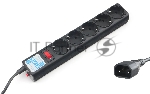 Сетевой фильтр PowerCube, PC 3м, 5р, черный граф. 10А, UPS(C14), SPG5-B3