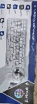 (Из ремонта, рабочий, гарантия 7 дней) Клавиатура+мышь Gembird KBS-7001-RU {Wireless, ноутбучн. механизм клавиш 2.4ГГц/10м, мини-приемник- USB}