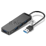 Концентратор Vention OTG USB 3.0 на 4 порта Черный - 0.15м. Концентратор Vention OTG USB 3.0 на 4 порта Черный - 0.15м.