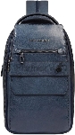 Рюкзак слинг мужской Piquadro Solm CA7028S141/AV серо-голубой кожа