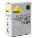 Аккумуляторная батарея для фотоаппарата Nikon Coolpix P1 (EN-EL8) 3.7V 1400mAh, вид 3