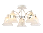 Светильник Ambrella light TR3050/5 WH/GD/FR белый/золото/белый матовый E27/5 max 40W D630*320