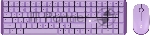 Комплект клавиатура+мышь AULA AC306 беспроводной, USB, 1600 DPI, сиреневый, вид 29