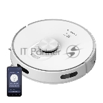 Робот-пылесос Polaris PVCR G2 5001 WI IQ HOME белый, 5100 мАч Li-ion, уборка сухая/влажная, пылесборник контейнер 0,4 л