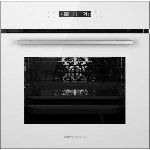 Встраиваемый духовой шкаф Kuppersberg HO 615 W, электрический, High-Tech, 60 см, объем 73 л, 10 режимов, 6 автропрограмм, доводчик двери, сенсорное управление, макс. Температура 250 градусов, дисплей, таймер, телескопические направляющие на 1 уровень, цвет белый