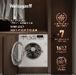 Стиральная машина встраиваемая Weissgauff WMI 6147 Inverter Steam белый, загрузка фронтальная 7 кг, 1400 об/мин, класс A+++, вид 20
