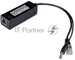 Сплиттер PoE Splitter/2 Osnovo Fast Ethernet. PoE IEEE 802.3af.- RJ45(10/100 Base-T, IE