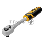 Ключ-трещотка Denzel 1/2", 90 зубьев, с быстрым сбросом, CrV
