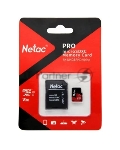 Флеш Карта MicroSD card Netac P500 Extreme Pro 256Gb, retail version w/SD adapter