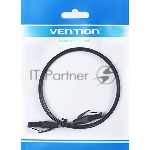 Патч-корд Vention прямой UTP cat.6, RJ45 - 2м. плоский черный