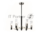 Люстра Ambrella light LH55501/6 SN/BK/CL сатин никель/черный/прозрачный E14*6 max 40W D570*760