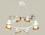 Светильник Ambrella light XB9195101/8 SWH/PYG/CL белый песок/золото желтое полированное/прозрачный GX53 (C9195, N8144)