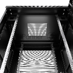 Шкаф серверный напольный Cabeus ND-05C-47U80/100-BK IP20, 47U, 2277х800х1000 мм (ВхШхГ), дверь: перфорация, боковая панель: сплошная, разборный, чёрный, вид 6