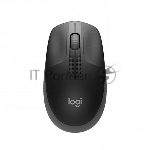 Мышь беспроводная Logitech M190 черный, 1000 dpi, радиоканал, USB, кнопки - 3