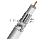 Кабель коаксиальный PROconnect SAT 50 M, CCS/Al/Al, 75%, 75 Ом, бухта 100 м, белый