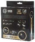 Кабель аудио-видео Cactus CS-HDMI.2-10 HDMI (m)/HDMI (m) 10м. позолоченные контакты черный