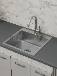 Мойка кухонная из нержавеющей стали BAU SOUL КТ5050S SATIN, сифон EASY CLEAN в комплекте.