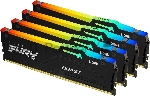 Оперативная память Kingston Fury Beast, DDR5, 128Gb (4x32 GB), 5200 MHz, CL40, DIMM, с радиатором, RGB, черный