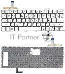 Клавиатура для ноутбука Acer Aspire S7-191 серебристая с подсветкой