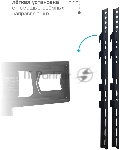 Стойка для телевизора Kromax OMEGA-18 черный 16"-65" макс.40кг напольный мобильный, вид 5