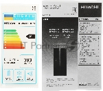 Холодильник Hitachi R-W660PUC7X GC шампань стекло двухкамерный 396/144л морозилка сверху, No Frost, Side by Side, вид 29