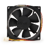 Вентилятор для корпуса Gembird FANCASE черный, 80 мм, 2600 об/мин, 27 дБ, 3 pin