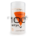 Чистящие средства Konoos KBU-100 Салфетки для комп. техники в банке, 100 шт.