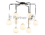 Светильник Ambrella light LH51001/6+3 SGD/BK/FR золотой песок/черный /белый матовый G9*9 max 28W D750*700
