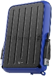 Внешний жесткий диск 2.5" 1.0Tb Silicon Power Armor A66 <SP010TBPHD66SS3B> черно-синий (USB3.2, прорезиненный, противоударный MIL-STD-810G, пыле-влагозащищенный IPX4)