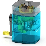 Точилка для карандашей механическая Deli 71162Blue 1 отверстие пластик синий