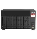 Сетевое хранилище без дисков SMB QNAP TS-873A-8G NAS, 8 trays 3,5"/2,5", 2x2,5 GbE BASE-T, 2 x M.2 NVMe 2280 slots, quad-core AMD Ryzen V1500B 2,2 GHz, 8 Gb SO-DIMM DDR4 (1 x 8 Gb) up to 64Gb (2x32 Gb)