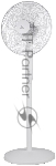 Вентилятор Electrolux EFF-1006W белый, напольный, 50 Вт, 3 скорости, 40 см