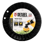 Леска для триммера зубчатый квадрат, 3,0мм х 113м, на DIN катушке FLEX CORD Denzel