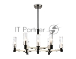 Люстра Ambrella light LH55503/9 SN/BK/CL сатин никель/черный/прозрачный E14*9 max 40W D760*760