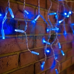 Гирлянда Neon-night Айсикл (бахрома) светодиодный, 1,8 х 0,5 м, белый провод, 230 В, диоды синие, 48 LED