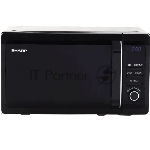 Микроволновая печь Sharp R2852RK черный/серебристый, 20 л, 800 Вт, переключатели - кнопки, поворотный механизм